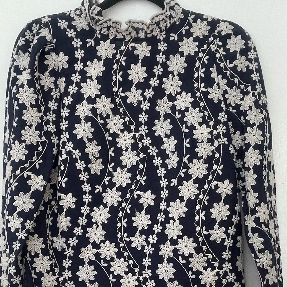sezane women's house with floral embroidery